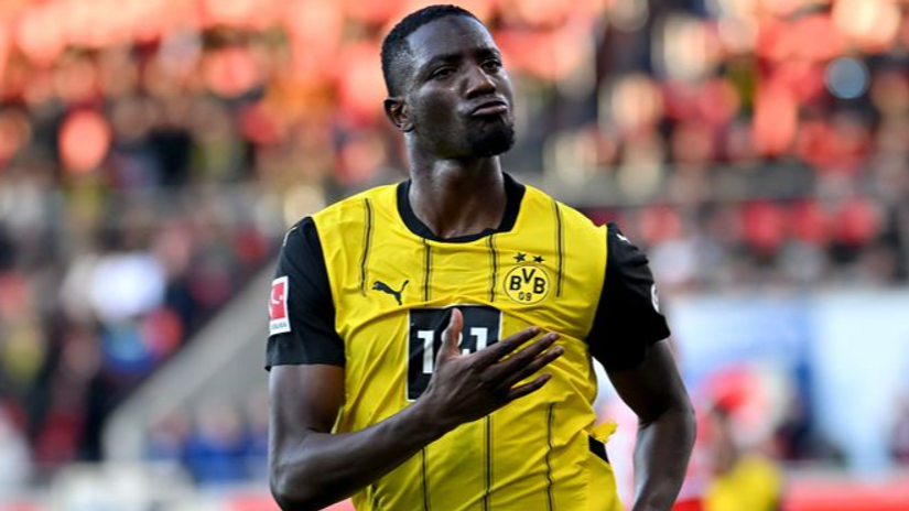 Guirassy celebrates for Dortmund (@Getty images)