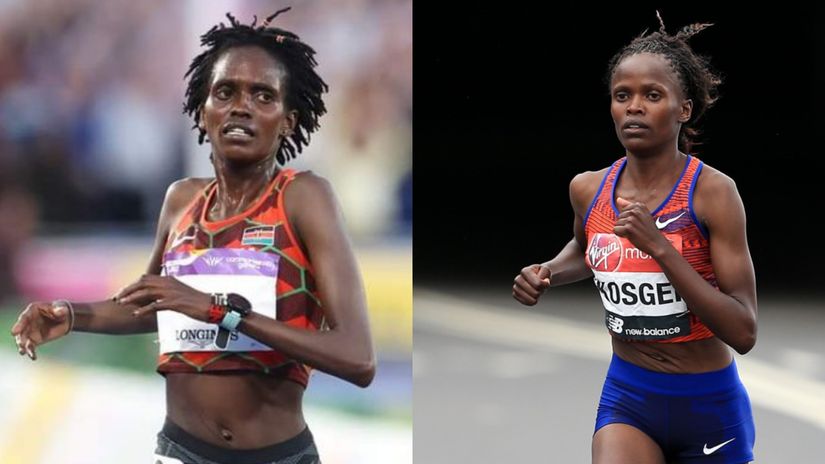 Irene Cheptai, Brigid Kosgei © World Athletics