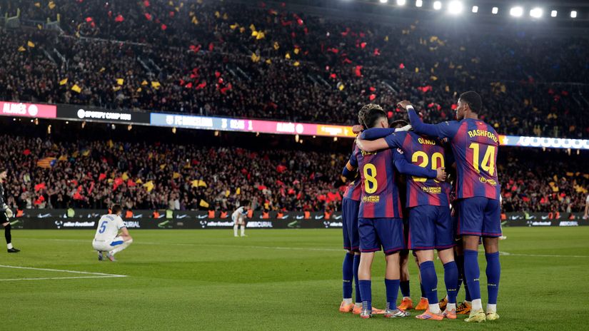 A nice birthday celebration for the Catalans (©Rico Brouwer/Soccrates/Getty Images/Gallo Images)