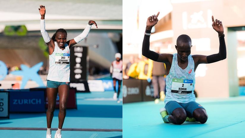 Joyciline Jepkosgei/John Korir ©World Athletics