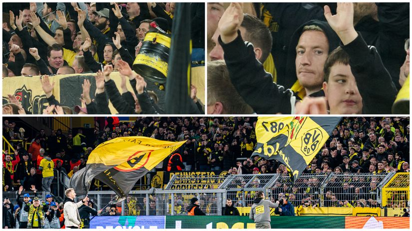 Marco and his loyal BVB comrades (©AFP/Gallo images)