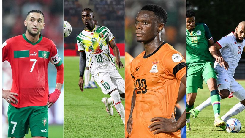 © AFP Ziyech/ Bissouma/ Daka/Bourhane