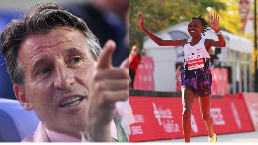 Seb Coe/Ruth Chepng'etich ©AFP