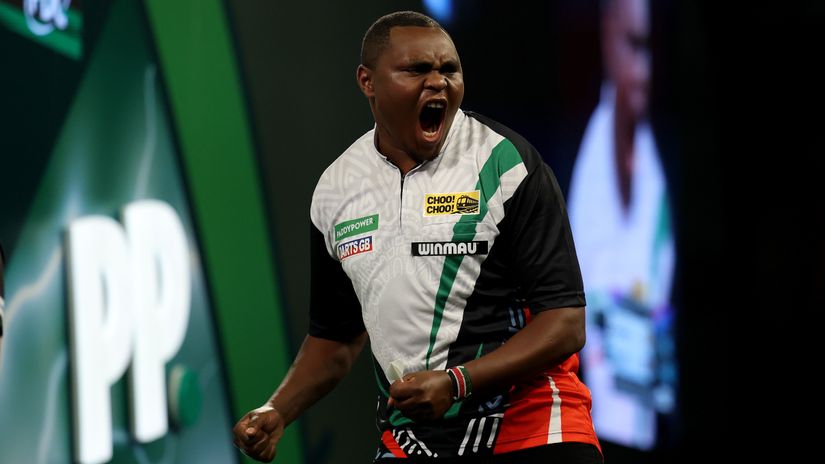 Kenyan vet becomes one of the biggest sensations in darts history!