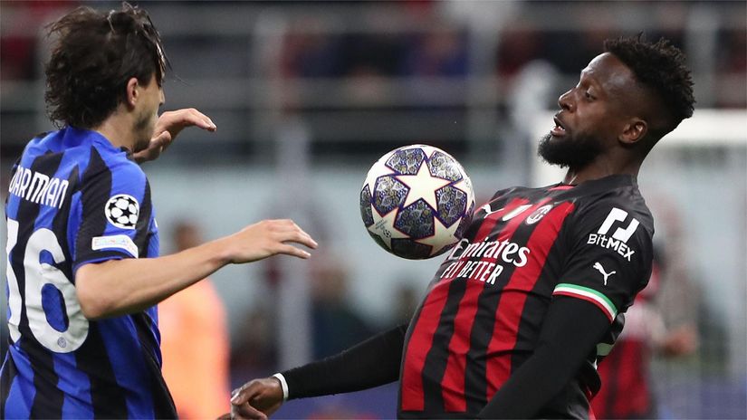 Origi in action for Milan against Inter back in 2023 (©Marco Luzzani/Getty Images)
