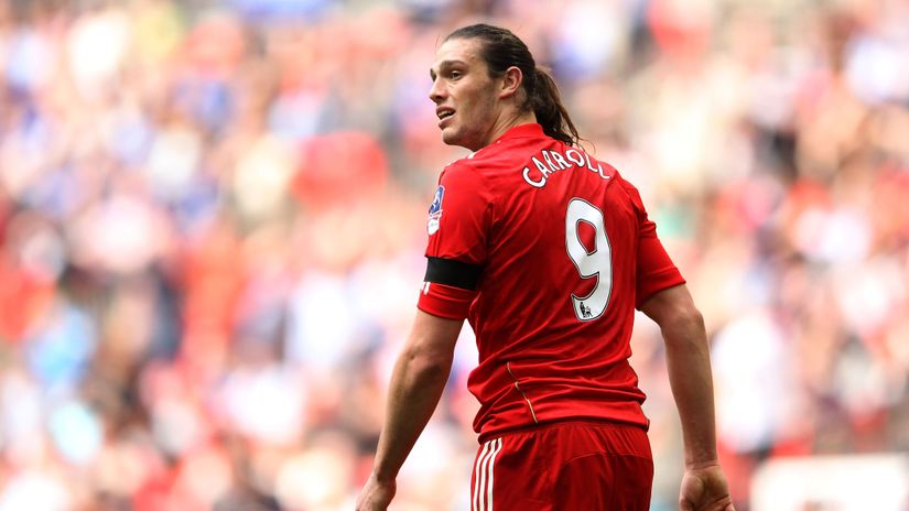 Andy Caroll in Liverpool's jersey (©Gallo Images)