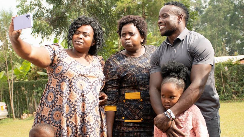 Omanyala with villagers© Nashipae Tabitha