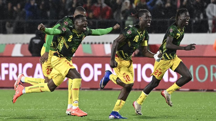 Mali players celebrating (©AFP)