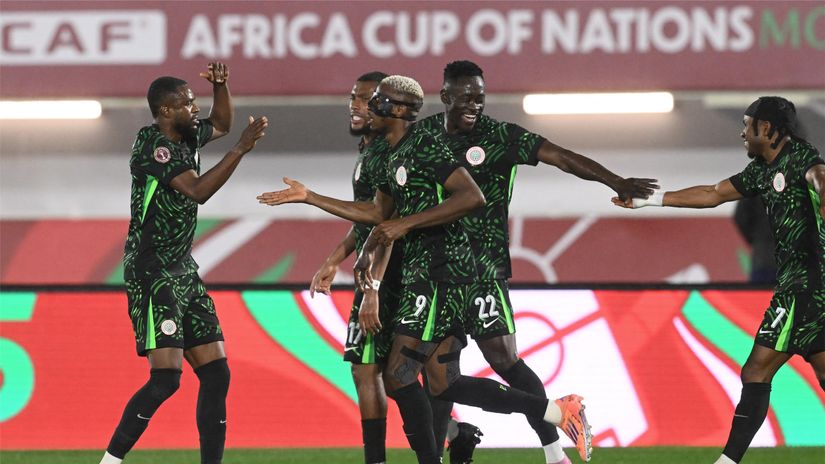 Lookman, Osimhen, Iwobi and other Nigerian players had lots of reasons to celebrate (©AFP)