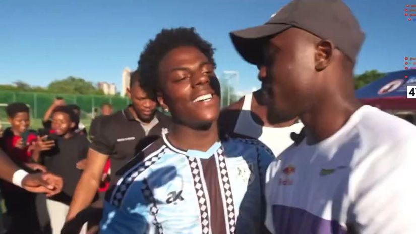 iShowSpeed, Letsile Tebogo© Screengrab