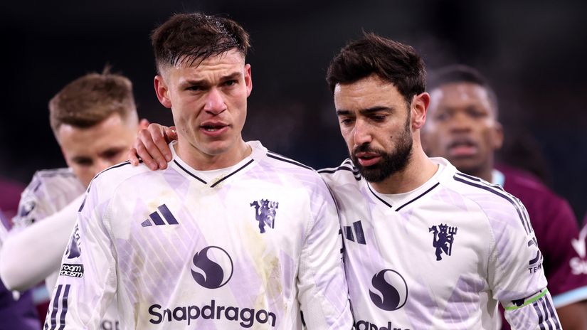 Manuel Ugarte and Bruno Fernandes (©Getty Images)