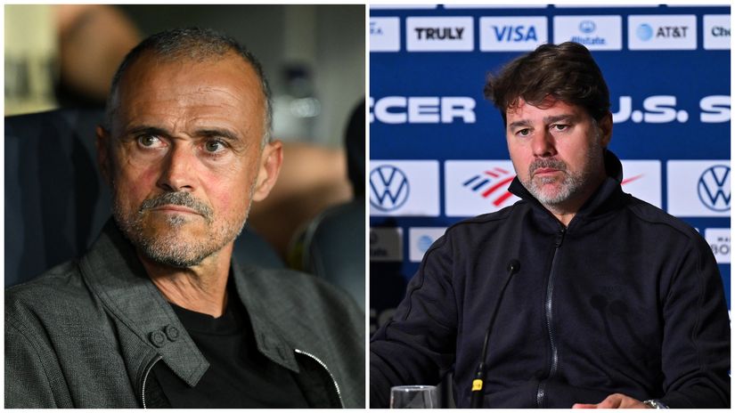 Luis Enrique and Mauricio Pochettino (©Getty Images)