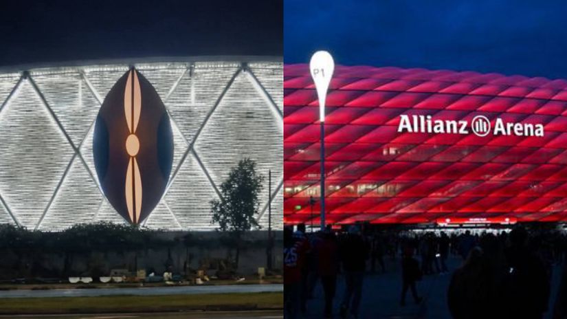 Talanta Stadium finally gets Allianz Arena like outer lighting [PHOTOS]