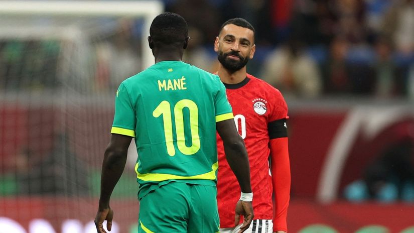Mane and Salah during the last night's semi-final clash (©Reuters/Amr Abdallah Dalsh/Gallo Images)