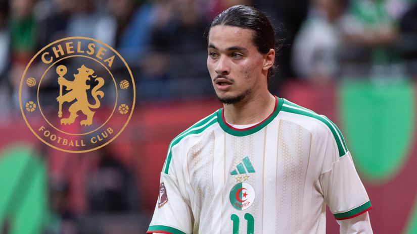 Anis Hadj Moussa with Algeria at the 2025 AFCON (©Gallo Images/Getty Images)