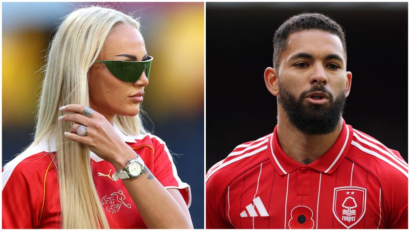 Alisha Lehmann and Douglas Luiz (©Getty images)