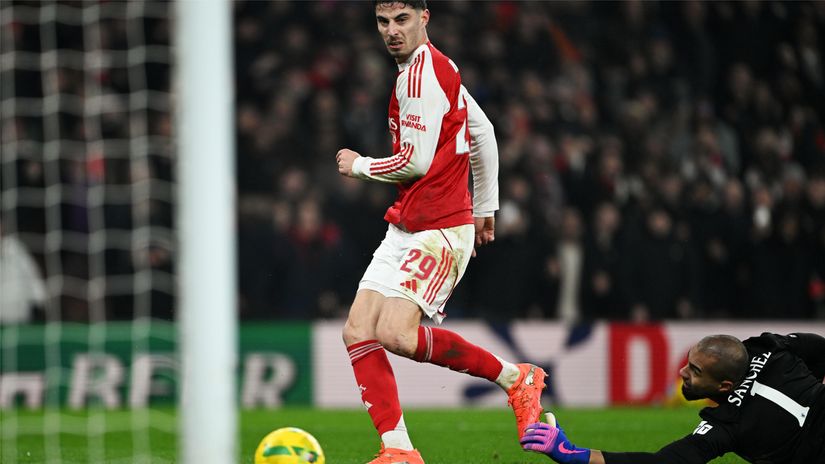 Havertz with a smooth finish (©Mike Hewitt/Getty Images)
