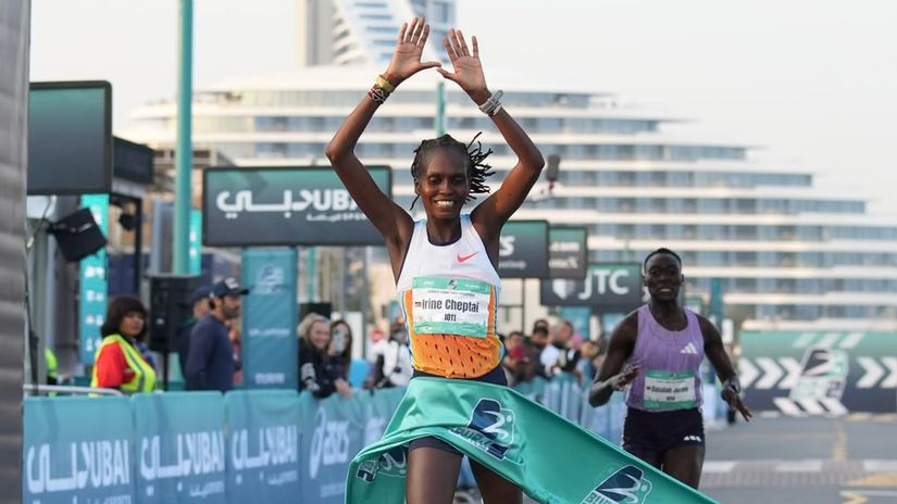 Cheptai banks millions after breaking course record in Dubai as Kipkorir settles for silver