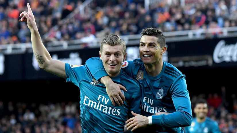 Kroos & Ronaldo during their Madrid days (©David Ramos/Getty Images)