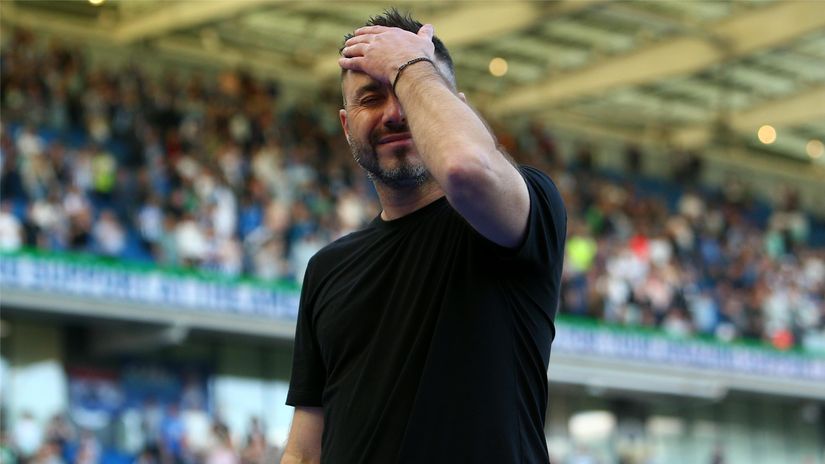 De Zerbi leaves OM (©Charlie Crowhurst/Getty Images)