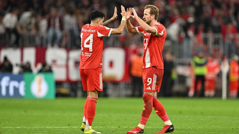 Diaz and Kane won the game for Bayern (©Sebastian Widmann/Getty Images)
