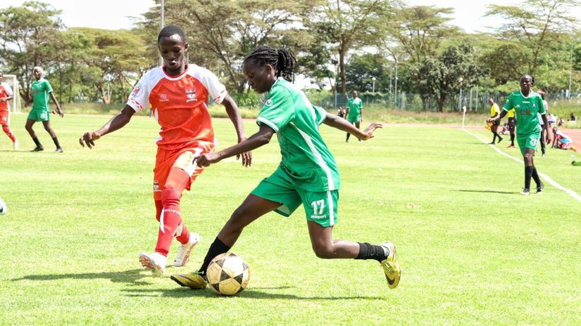 Kibera Soccer Vs Kayole Starlets in first leg action © Gad Isaac 