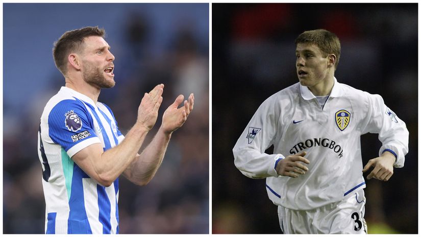 Now and then... Milner in 2002 (right) and today (©Gallo images/Getty images)
