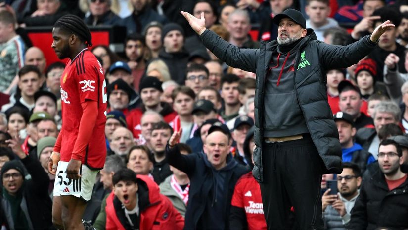 Klopp against Man Utd back in 2024 (©Shaun Botterill/Getty Images)
