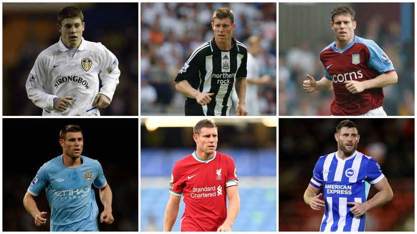 Six pieces of James Milner's 24-year puzzle (©Getty Images)
