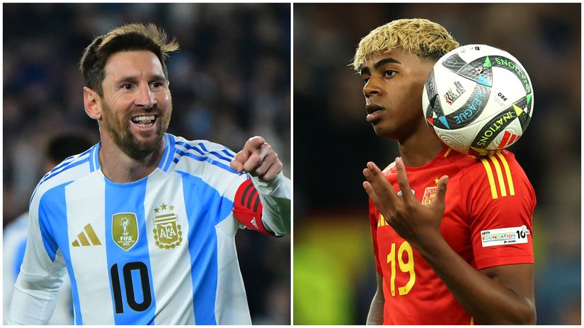 Lionel Messi will face Lamine Yamal in the Finalissima (©Getty images)