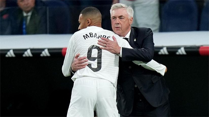 Mbappe and Ancelotti back in 2024 (©Angel Martinez/Getty Images)