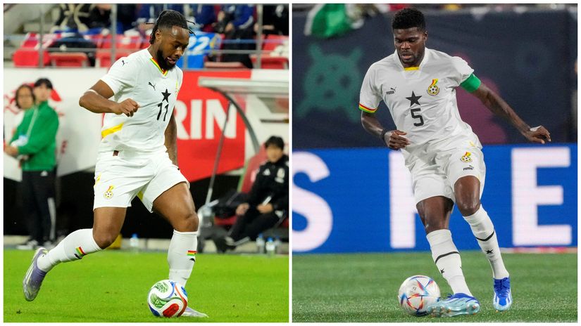 Semenyo & Partey representing Ghana (©Gallo Images)