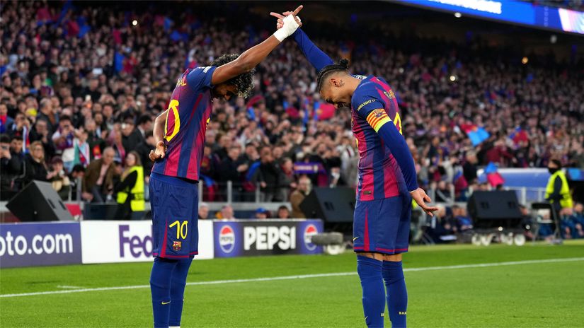 Lamine Yamal and Raphinha were the key players behind the triumph (©Alex Caparros/Getty Images)