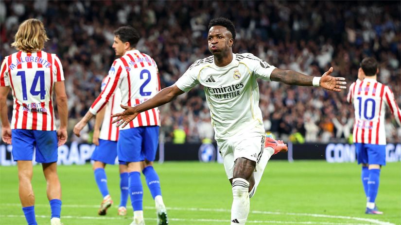 Vinicius was unstoppable against Atletico (©Florencia Tan Jun/Getty Images)