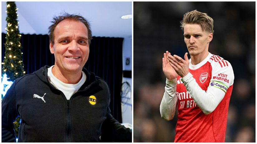 Hans Erik & Martin Odegaard (©AFP/Getty Images)