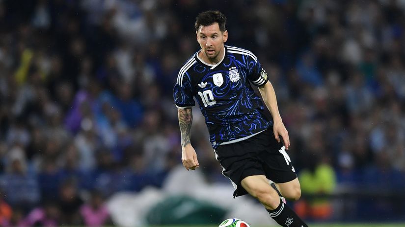Lionel Messi against Mauritania (©Getty Images)