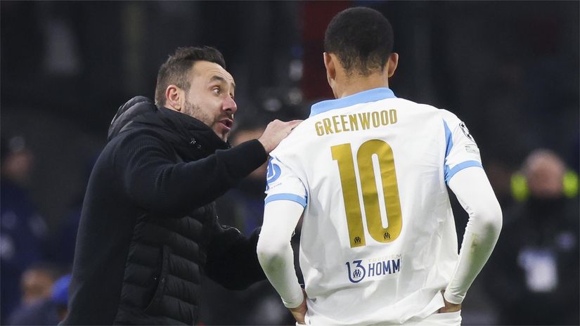 De Zerbi and Greenwood (©Catherine Steenkeste/Getty Images)