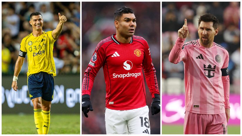 Ronaldo, Casemiro and Messi (©Getty Images)