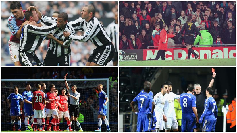 Strange way to get a red card (©Getty Images)