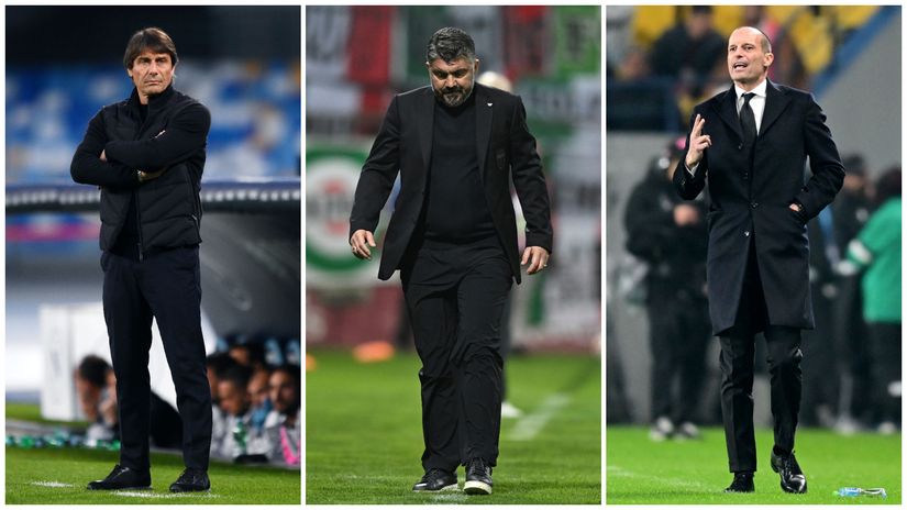 Conte, Gattuso & Allegri (©Gallo Images)