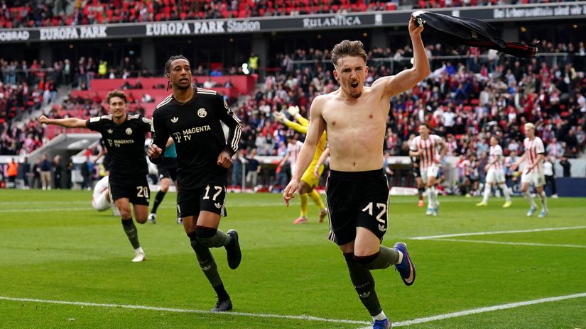 Lennart Karl celebrating the winning goal (©Getty Images)