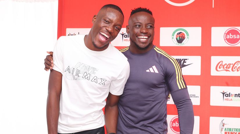 Letsile Tebogo and Ferdinand Omanyala © Mozzart Sport