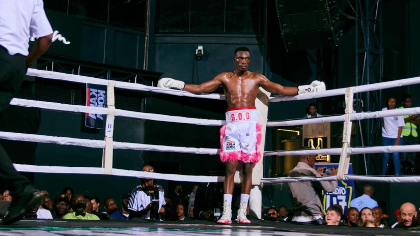 George Onyango in his last fight in February ©Kalakoda Promotions
