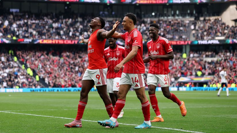 Nottingham players celebrating (©Getty Images)