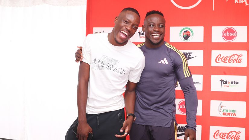Letsile Tebogo and Ferdinand Omanyala © Mozzart Sport