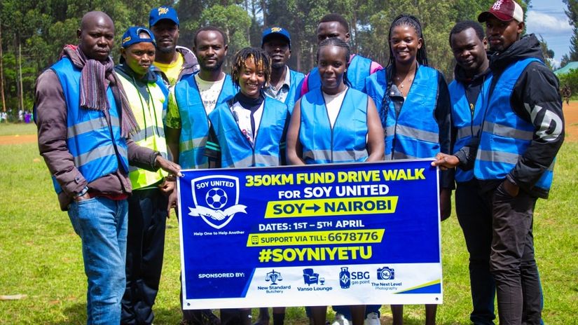 Soy United fan opens up on 350km charity walk to Nairobi and mission to uplift club