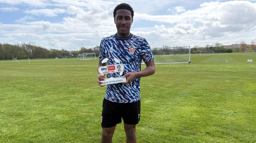 Harambee Stars midfielder wins goal-of-month award in England [VIDEO]