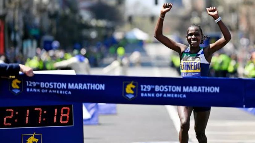 Sharon Lokedi © Boston Marathon 