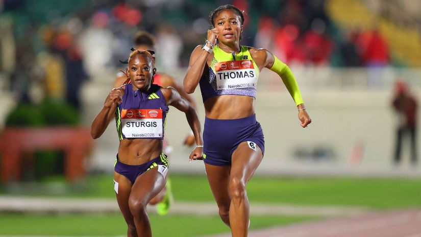 Gabby Thomas wins the 200m race ©Kip Keino Classic media