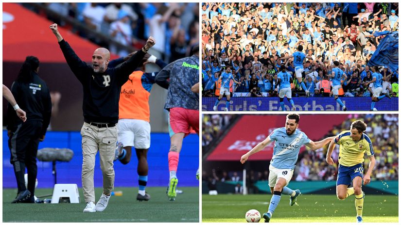 Not so easy job for Man City (©Gallo Images)